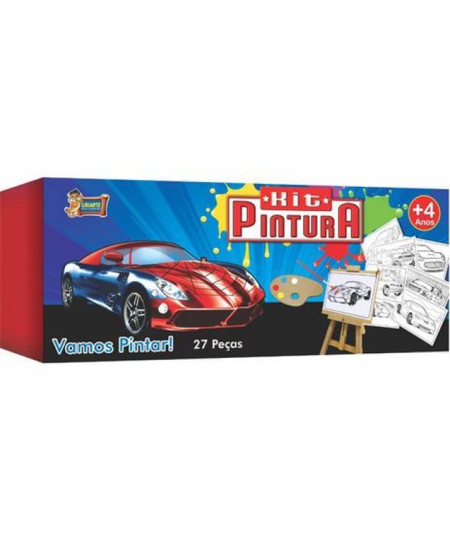 Kit pintura carros 27 peças - Uriarte